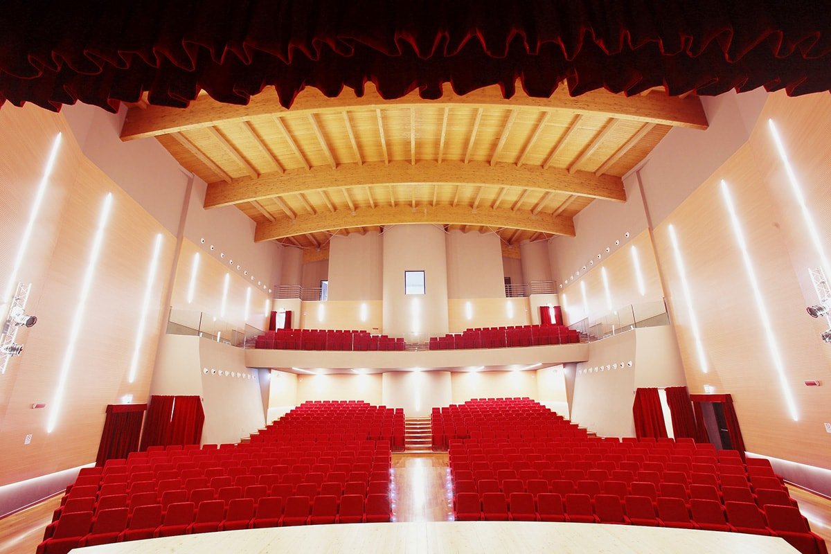 Teatro auditorium Leo De Bernardinis, poltrona Omega di LCF