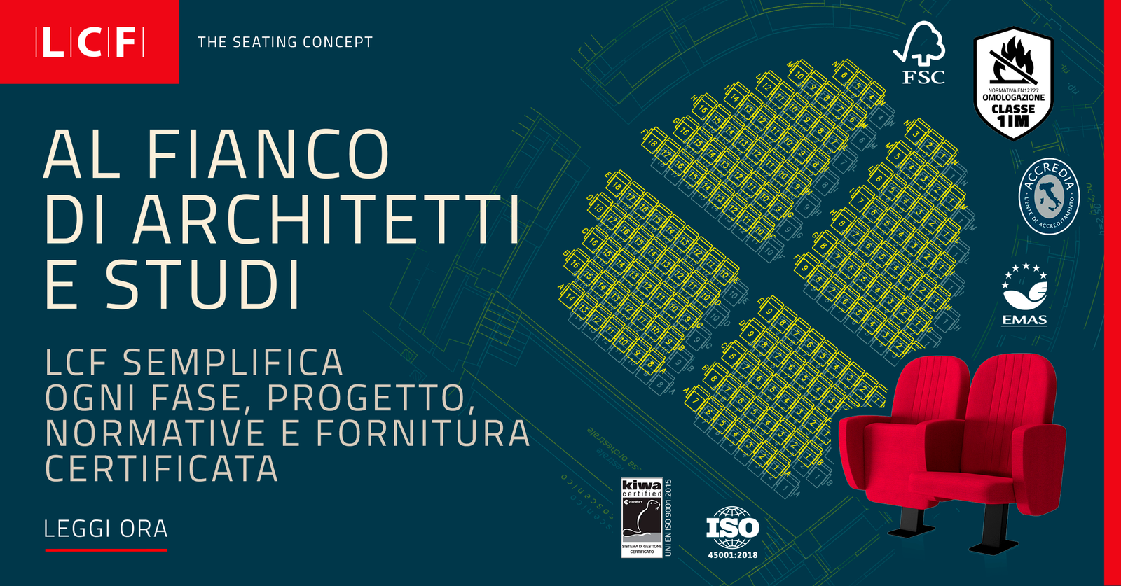 LCF al fianco di Architetti e Studi, su progettazione tecnico-normativa, fornitura certificata.